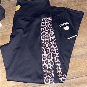 Love her black leopard leggings large